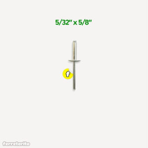 Remache 5/32″ x 5/8″ Ala Ancha (3.9mm x 15.8mm) (3 Unidades)