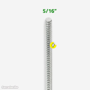 Barra Roscada Zincada 5/16″ x 2 metros