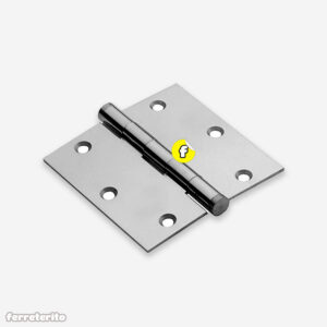 Bisagra de 3″ x 3″ para Puerta de Madera y Metal PLATEADO