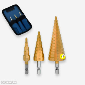 Juego de Mechas Conicas Escalonadas 4-32mm (3 Piezas)