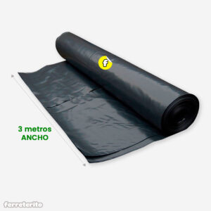 Plastico Negro Ferretero 3m Ancho x Fino (1 Metro)