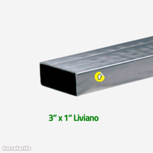 Tubo HP 3″ X 1″ X 0.90mm (Liviano) X 6m (THP-3X1-090)