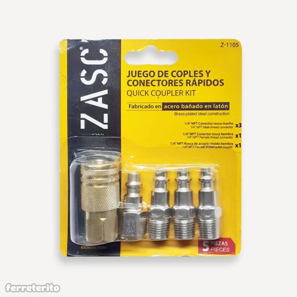 Kit de Picos para Compresor 5 Piezas ZASC