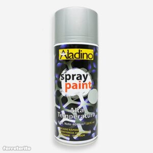 Pintura Spray ALTA TEMPERATURA Aluminio ALADINO