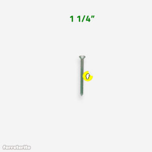 Tornillo Autorroscante Cabeza Plana Acero Inoxidable 10 x 1 1/4″