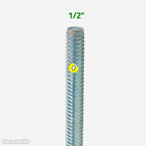 Barra Roscada Zincada 1/2″ x 2 metros (BRZ-12-2M)