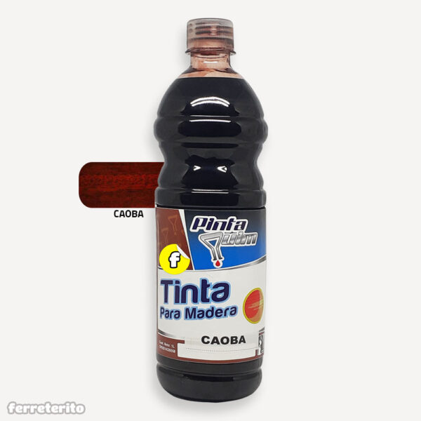 Tinta para Madera color Caoba 1 Litro PINTAQUIM