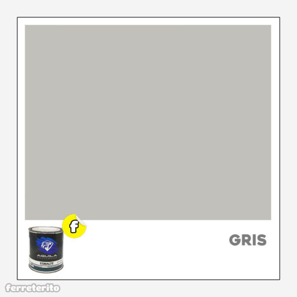 Pintura Esmalte 1/4GL Gris EL AGUILA