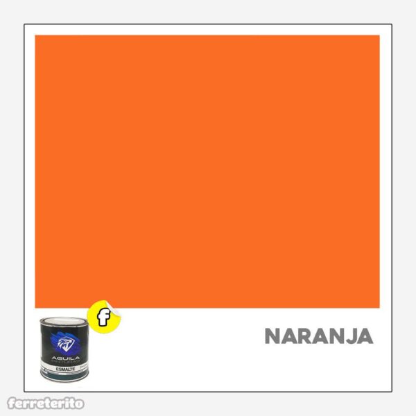 Pintura Esmalte 1/4GL Naranja EL AGU