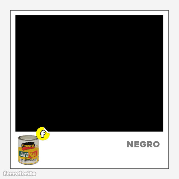Pintura Esmalte 1/4GL Negro PINCO DURAMAX