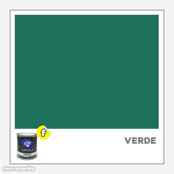 Pintura Esmalte 1/4GL Verde EL AGUILA