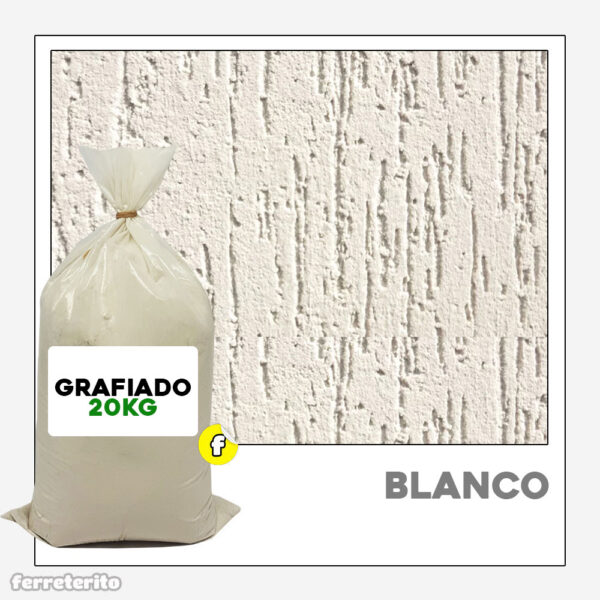 Saco de Grafiado Blanco Hueso 20 Kg
