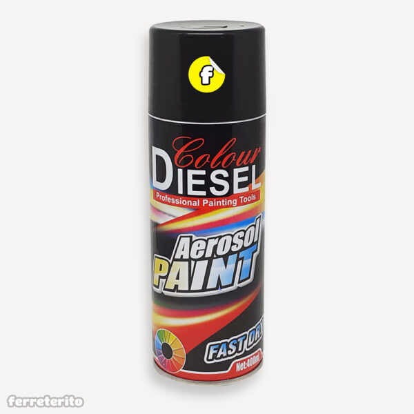 Pintura Spray Negro Brillante COLOUR DIESEL