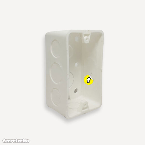 Cajetin de Electricidad 4×2 Plastico Blanco