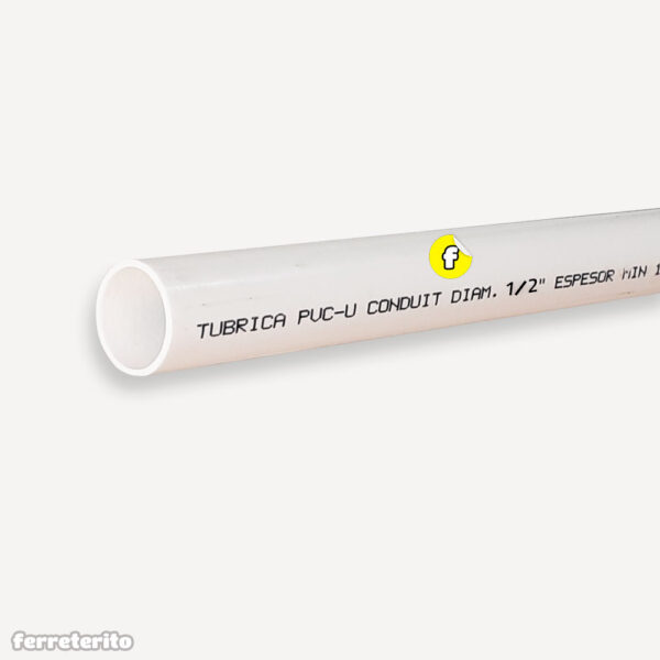 Tubo 1/2 Pulgadas BLANCO para Electricidad