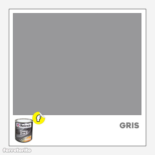 Fondo de Herreria 2 en 1 1/4GL Gris REINCO