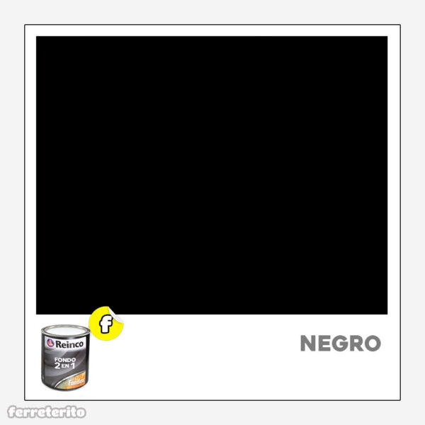 Fondo de Herreria 2 en 1 1/4GL Negro REINCO