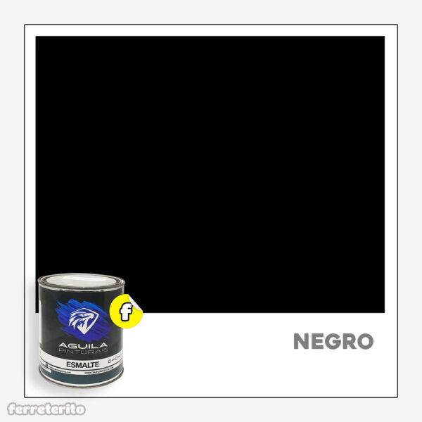 Pintura Esmalte Galon Negro EL AGUILA