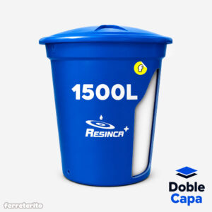 Tanque Tipo Vaso 1500L DOBLE CAPA RESINCA