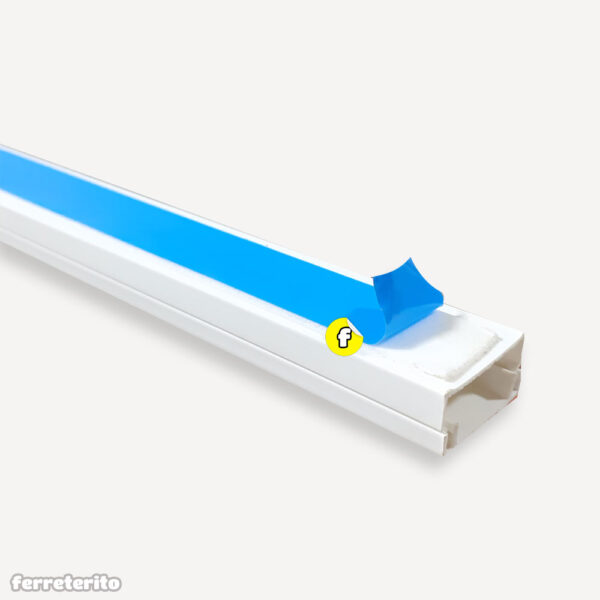 Canaletas Plasticas Lisas para Cable 2cm Ancho x 2m Largo CLASSICLUX