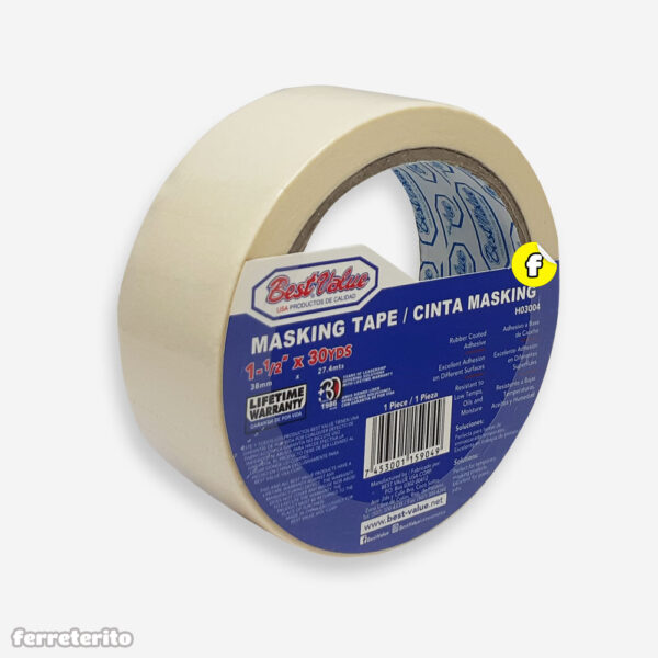 Tirro de Papel 1-1/2″ x 27.4 metros BESTVALUE