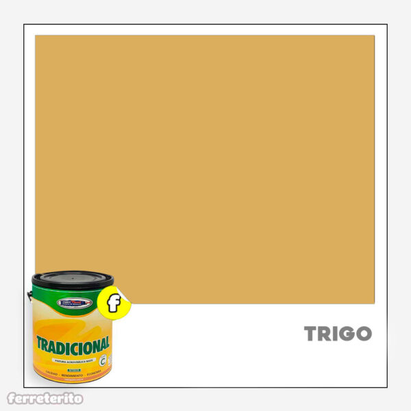 Pintura Caucho 1 Galon TRIGO Tradicional METROPAINT (Clase C)