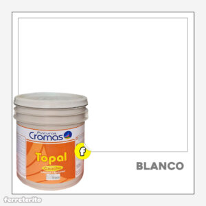 Pintura Caucho Cuñete 4 GL BLANCO Topal CROMAS