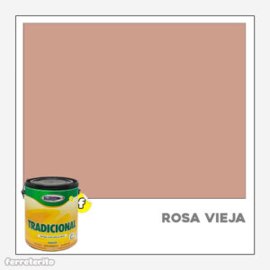 Pintura Caucho 1 Galon ROSA VIEJA Tradicional METROPAINT