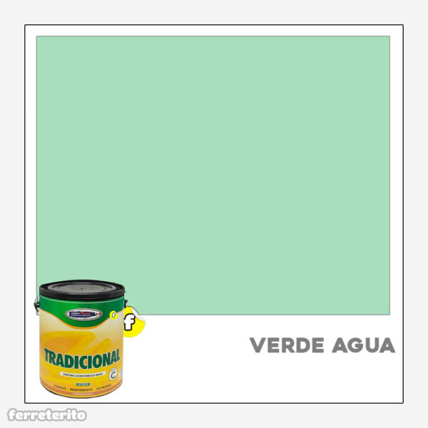 Pintura Caucho 1 Galon VERDE AGUA Tradicional METROPAINT