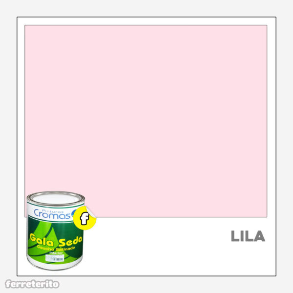 Pintura Caucho Satinado Galon Lila Gala Seda CROMAS