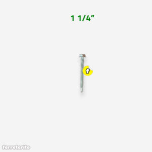 Tornillo Autotaladrante Cabeza Hexagonal 8 x 1 1/4″ (TA-CH-8-114)