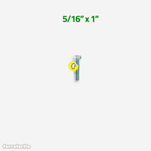 Tornillo Perno de Acero Inoxidable Cabeza Hexagonal 5/16″ x 1″ (TP-AICH-516-1)
