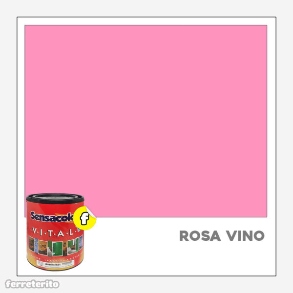 Pintura Caucho Galon Rosa Vino Vital SENSACOLOR