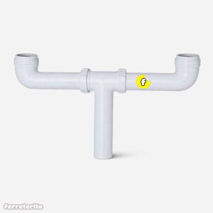 Sifon Rigido para Fregadero DOBLE 1 1/2″