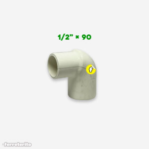 Codo PVC 1/2 x 90 AF para Roscar y Pegar