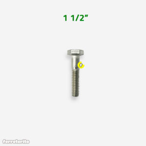 Tornillo de Acero Inoxidable Cabeza Hexagonal 5/16″ x 1 1/2″