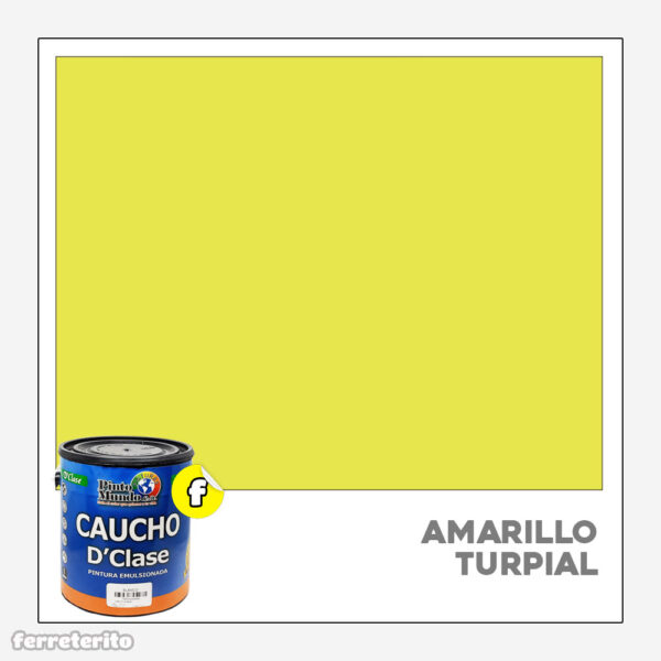Pintura Caucho Galon Amarillo Turpial DClase PINTO MUNDO