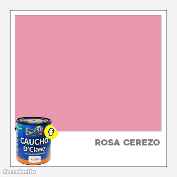 Pintura Caucho Galon Rosa Cerezo DClase PINTO MUNDO
