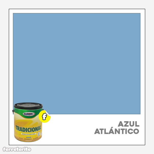Pintura Caucho Galon AZUL ATLANTICO Tradicional METROPAINT