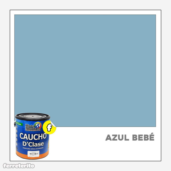 Pintura Caucho Galon Azul Bebe DClase PINTO MUNDO