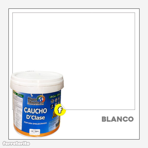 Pintura Caucho Cuñete 4 GL Blanco DClase PINTO MUNDO