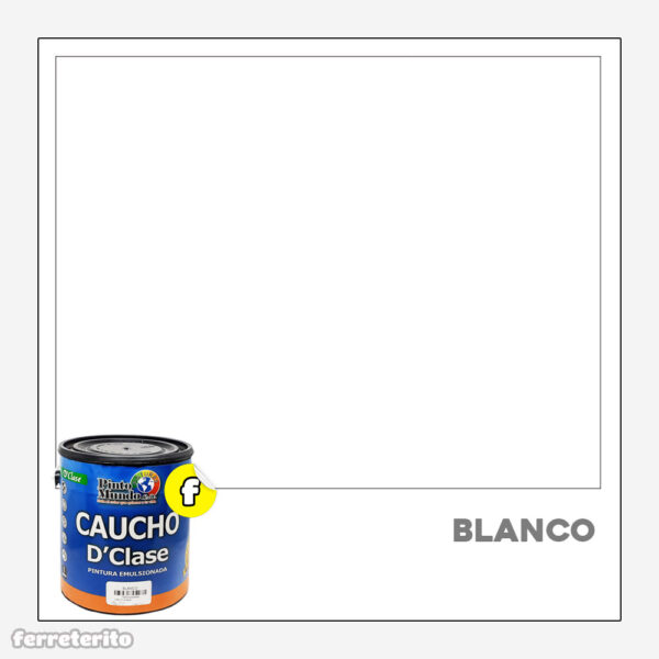 Pintura Caucho Galon Blanco DClase PINTO MUNDO