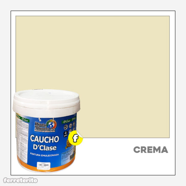 Pintura Caucho Cuñete 4 GL Crema DClase PINTO MUNDO