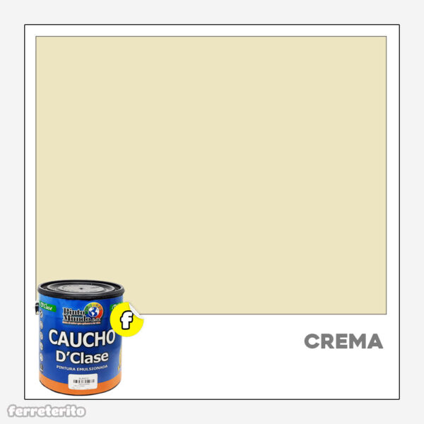Pintura Caucho Galon Crema DClase PINTO MUNDO