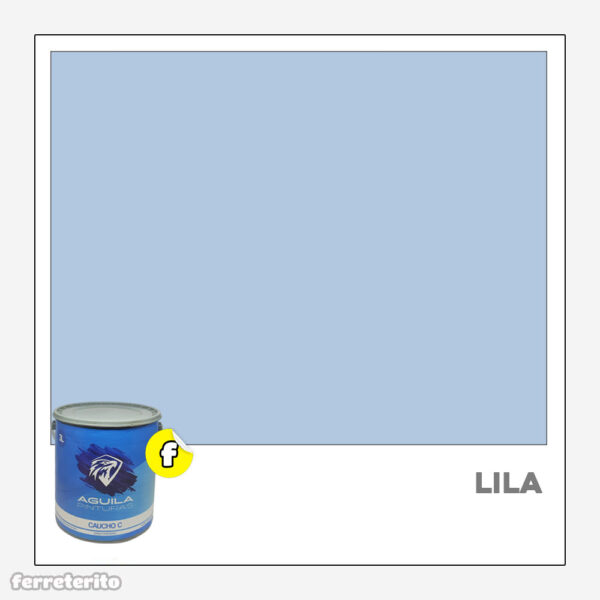 Pintura Caucho 3 Litros Lila Agua EL AGUILA