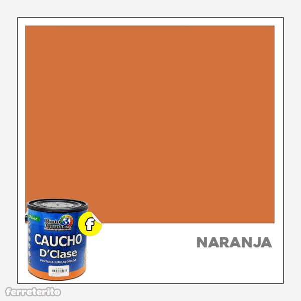 Pintura Caucho Galon Naranja DClase PINTO MUNDO