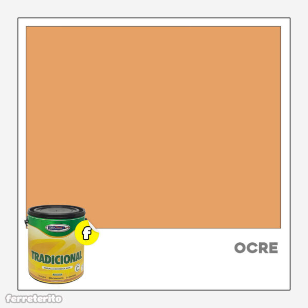 Pintura Caucho Galon OCRE Tradicional METROPAINT