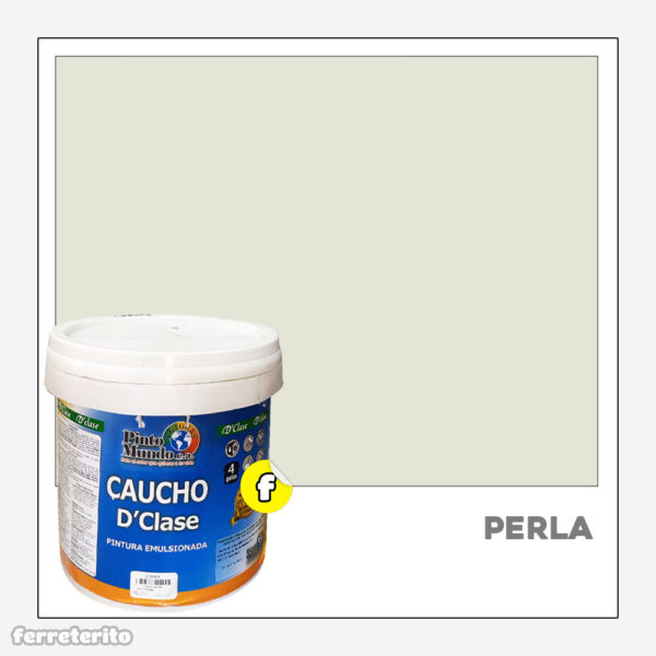 Pintura Caucho Cuñete 4 GL Perla DClase PINTO MUNDO