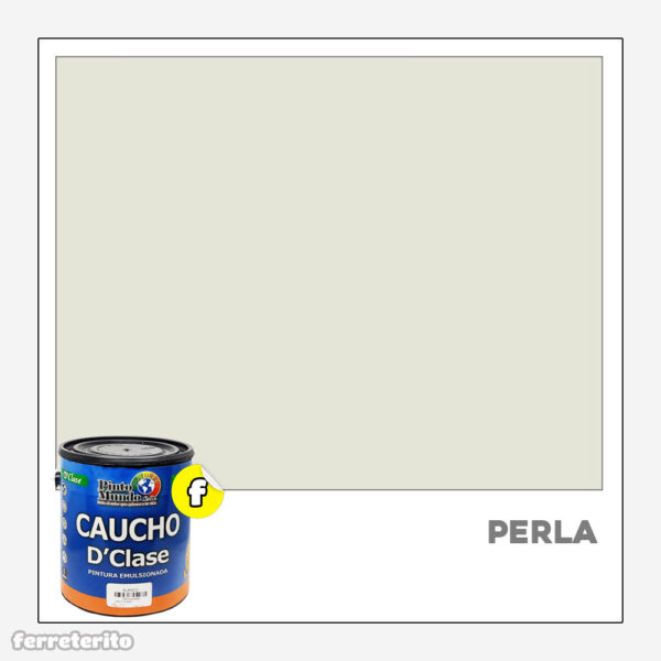 Pintura Caucho Galon Perla DClase PINTO MUNDO