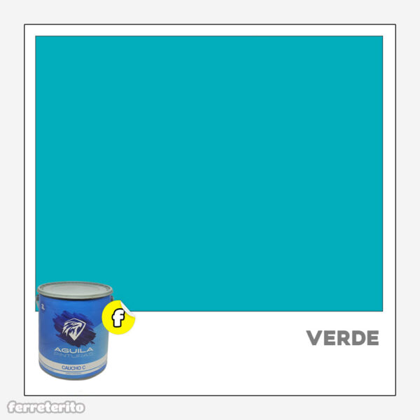 Pintura Caucho 3 Litros Verde EL AGUILA